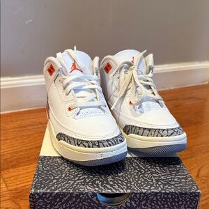 Jordan Kids Sneakers White and Orange